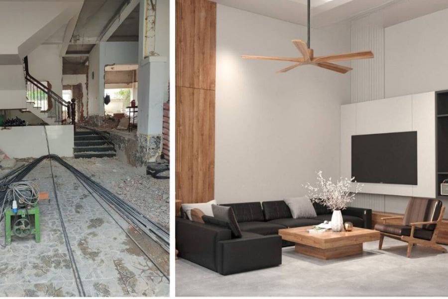 Cải tạo phòng khách quận 3