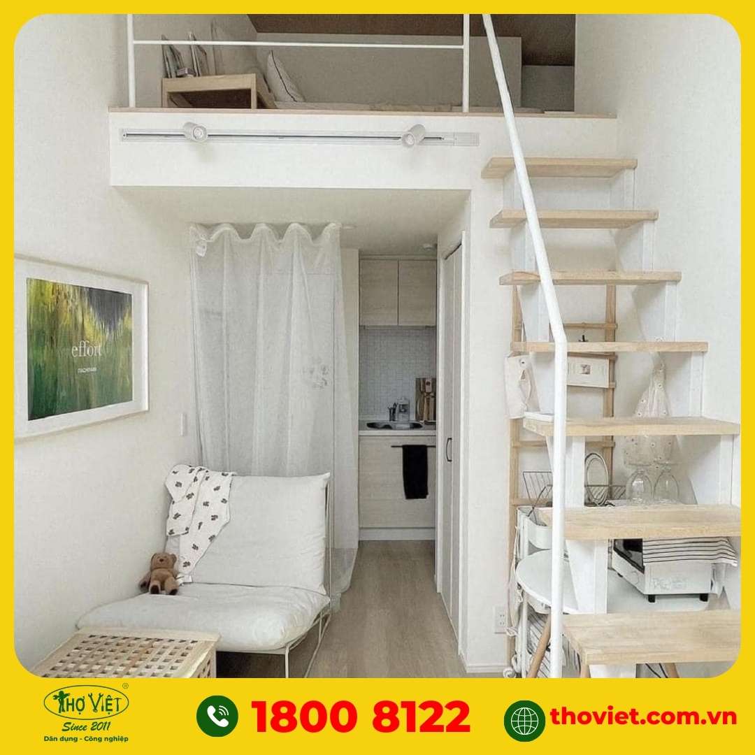 Cải tạo phòng trọ 20m² có gác lửng