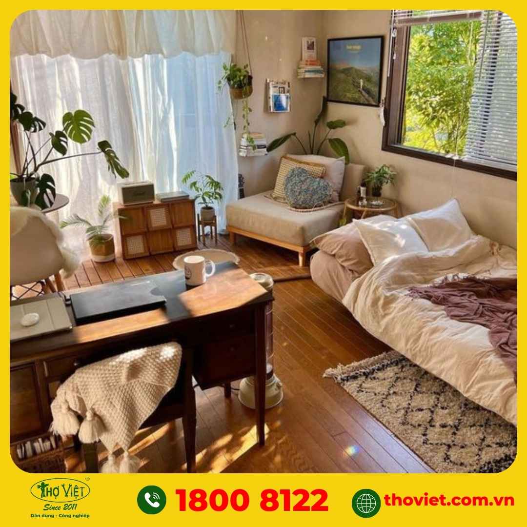 Cải tạo phòng trọ với phong cách Vintage