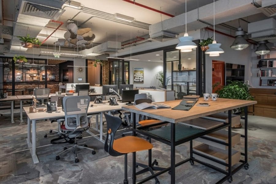 Cải tạo văn phòng phong cách industrial
