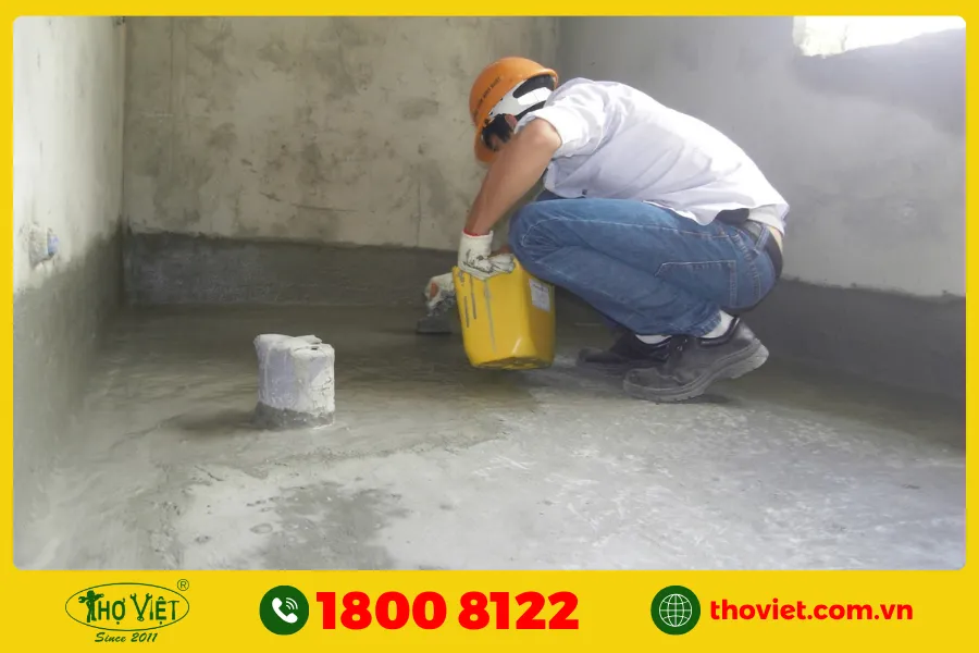 Quy trình chống thấm sàn âm nhà vệ sinh