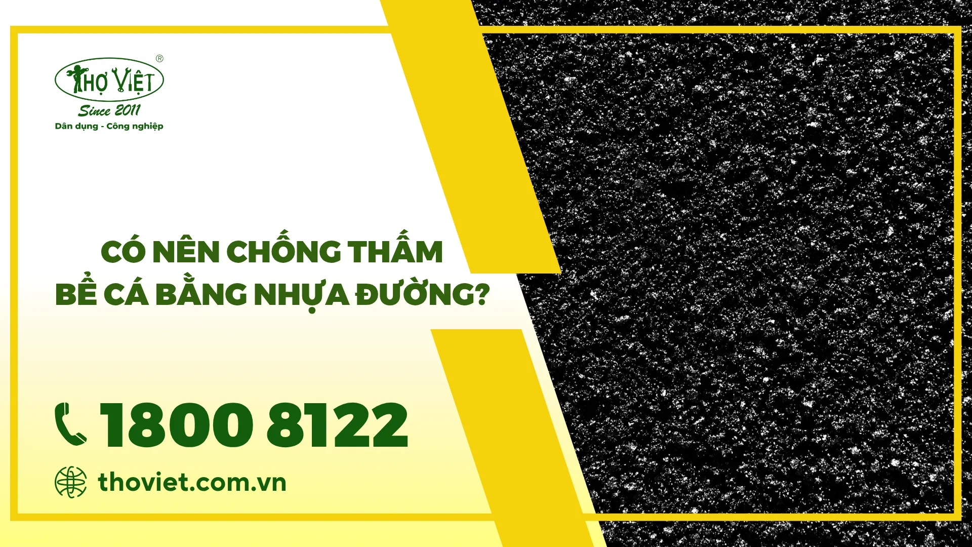 Có nên chống thấm bể cá bằng nhựa đường?