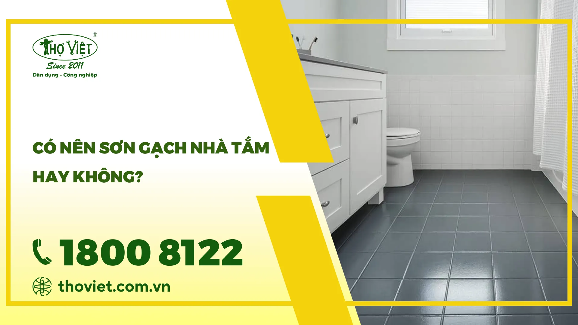 Có nên sơn gạch nhà tắm hay không? Ưu điểm của sơn gạch men nhà tắm