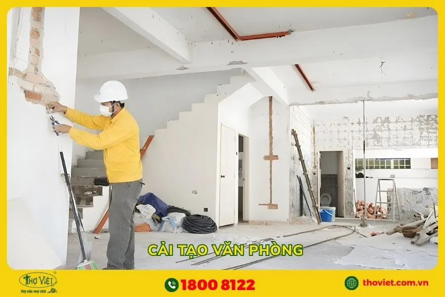 Thợ cải tạo văn phòng chuyên nghiệp, tỉ mỉ