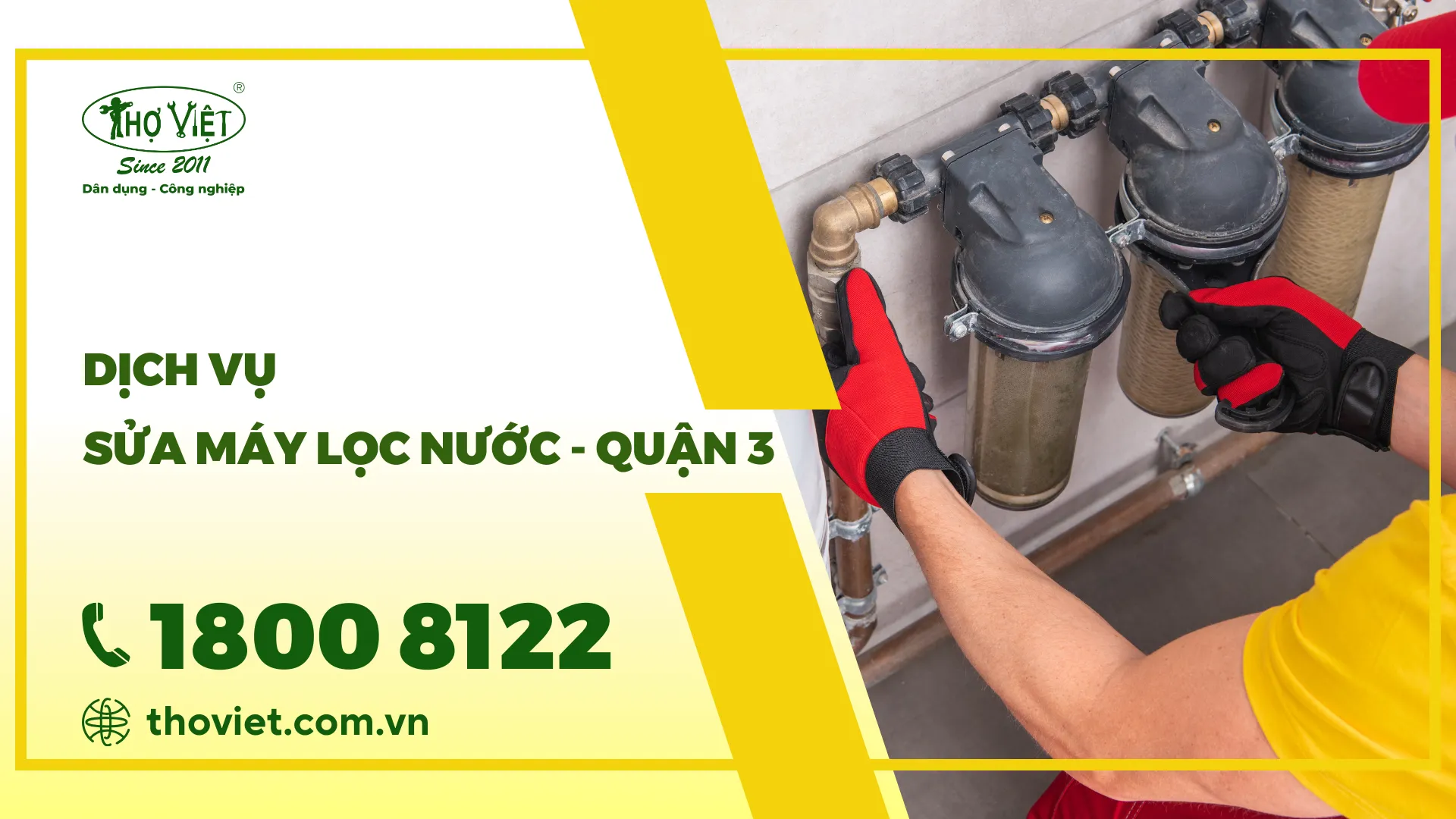 Thợ sủa máy lọc nước quận 3 - GỌI NGAY 1800 8122