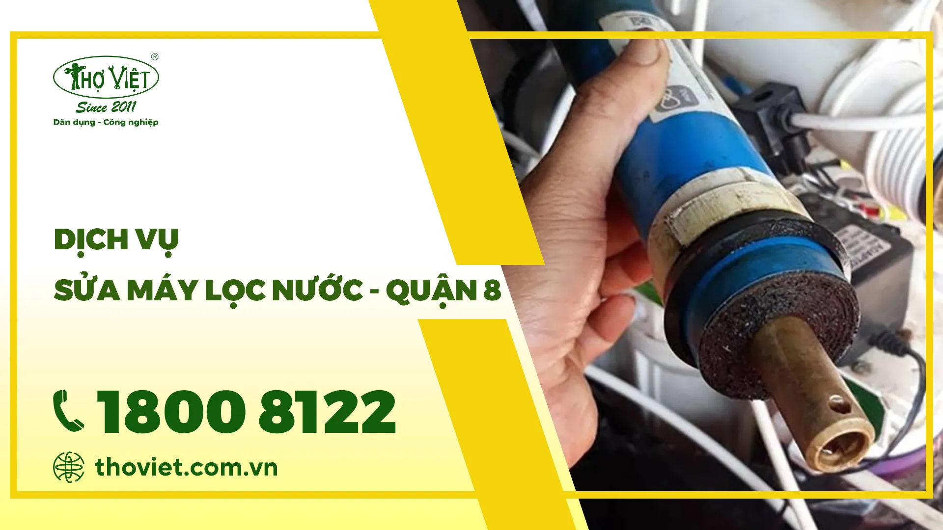 Thợ sửa máy lọc nước quận 8 - GỌI NGAY 1800 8122
