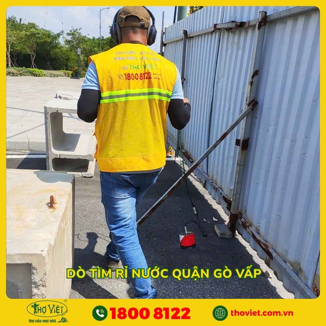 Dò tìm rỉ nước quận Gò Vấp