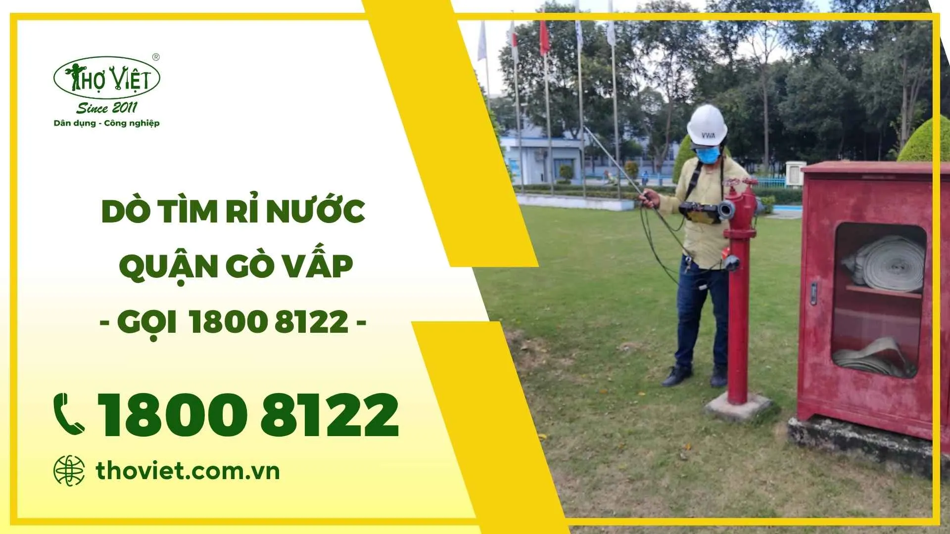 Dò tìm rỉ nước quận Gò Vấp