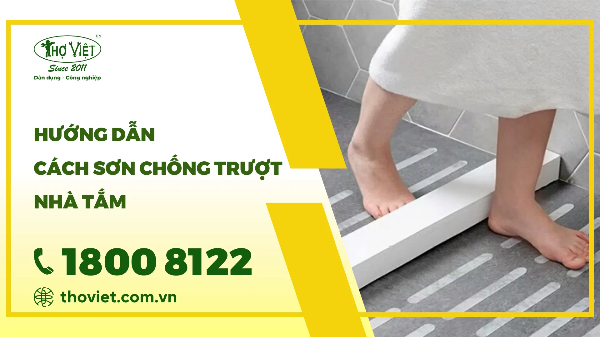 Hướng dẫn cách sơn chống trơn trượt nhà tắm