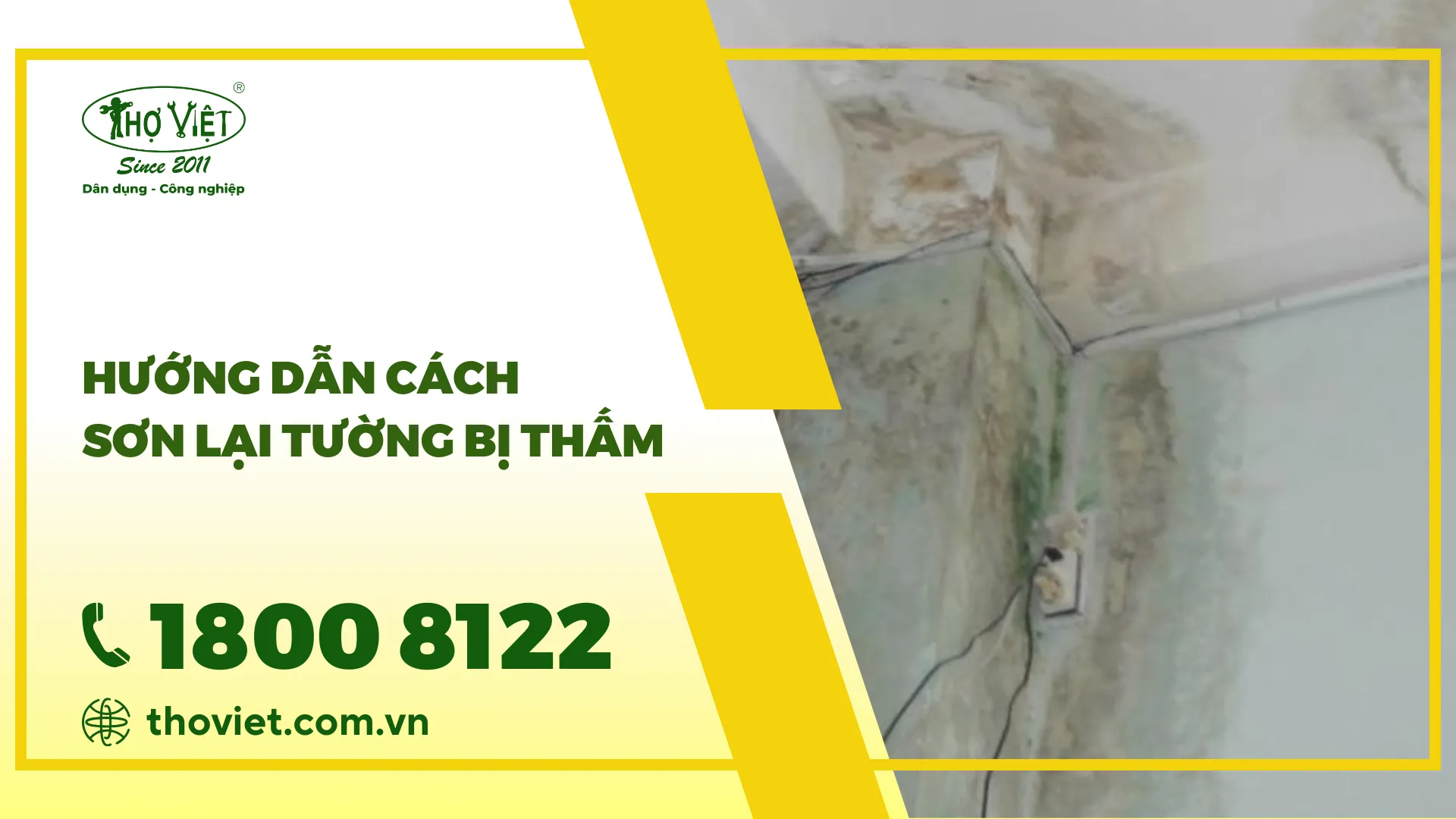 Hướng dẫn cách sơn lại tường bị thấm đơn giản & dễ làm