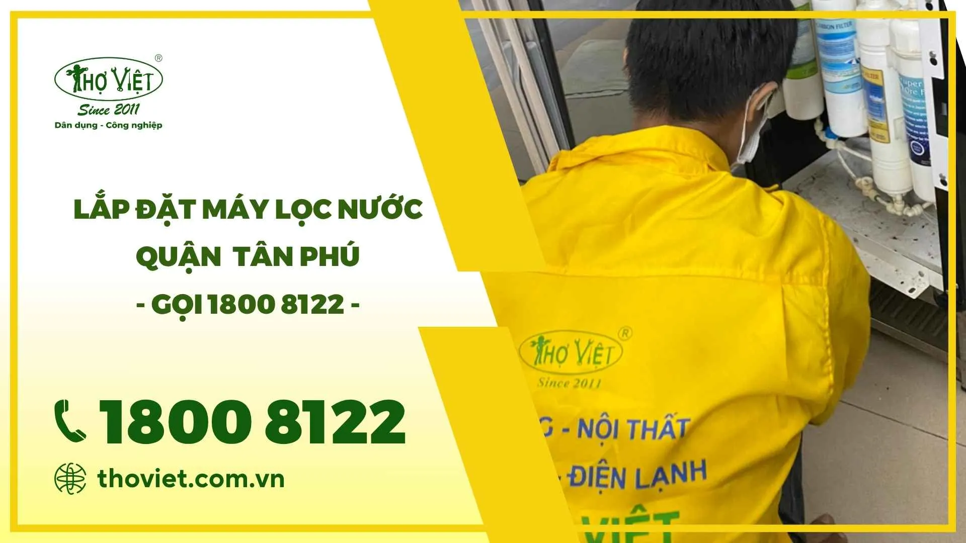 Lắp đặt máy lọc nước quận Tân Phú