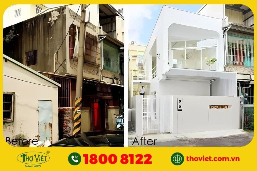 Lưu ý khi cải tạo nhà 2 tầng cũ