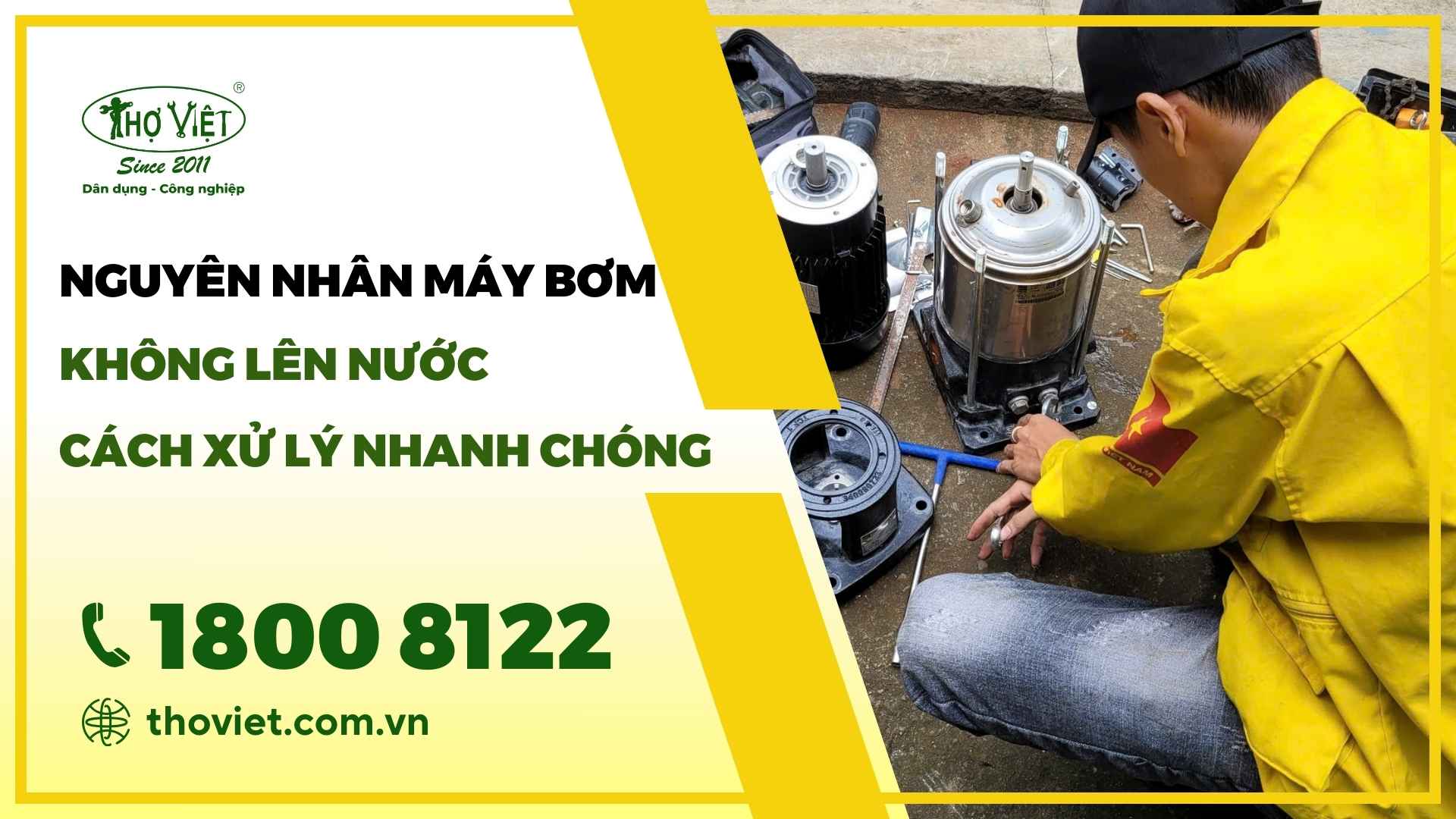 Máy bơm không lên nước 