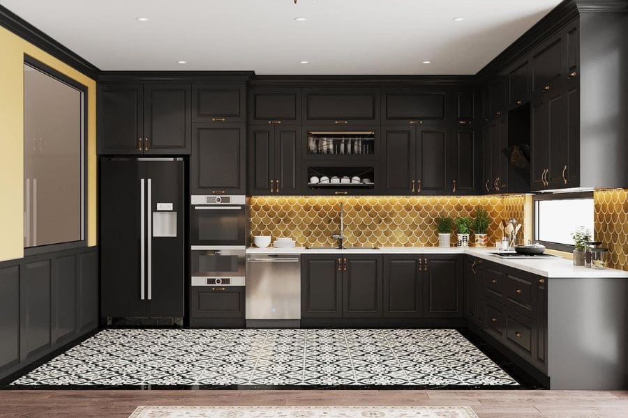 Nhà bếp phong cách indochine 1