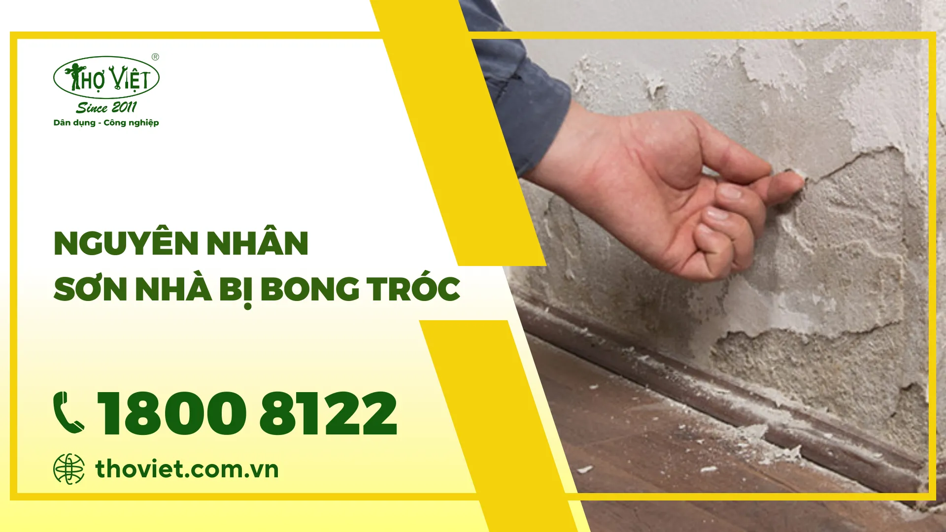 Nguyên nhân sơn nhà bị bong tróc và cách khắc phục