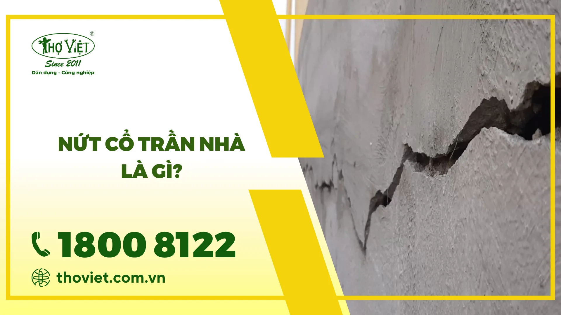 Nứt cổ trần nhà là gì? Nguyên nhân & Cách khác phục