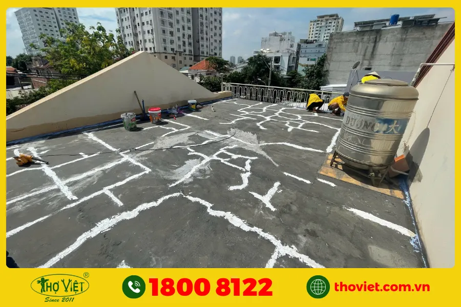 Một số lưu ý khi chống thấm sân thượng cũ