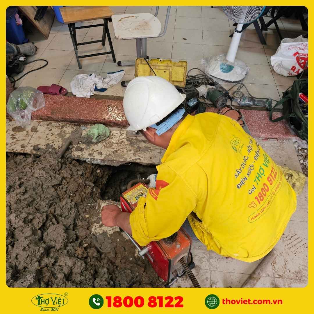 Quy trình thông cống nghẹt quận 8