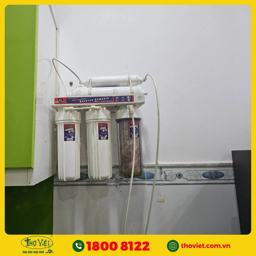 Quy trình lắp đặt máy lọc nước - Thợ Việt