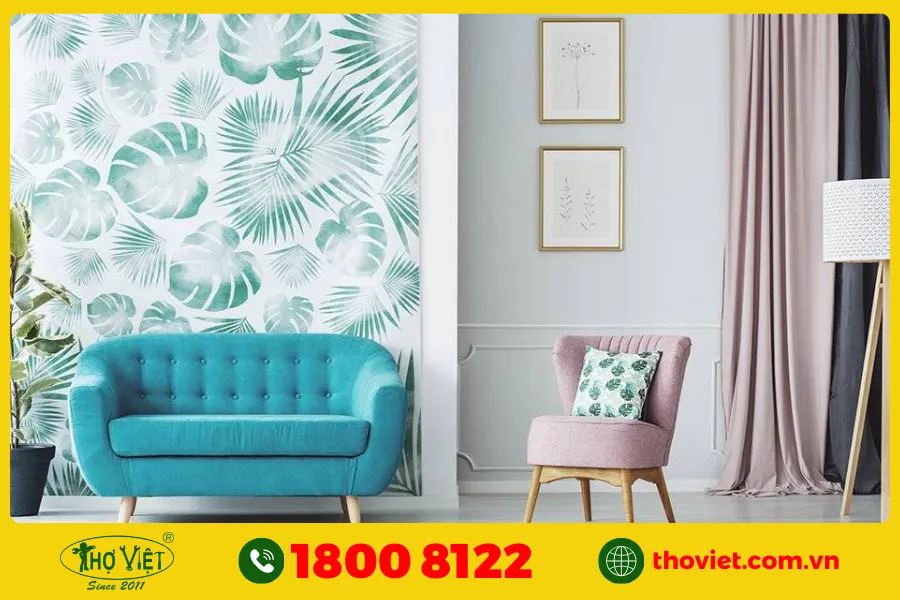 10+ Mẫu sơn hoa văn phòng khách siêu đẹp