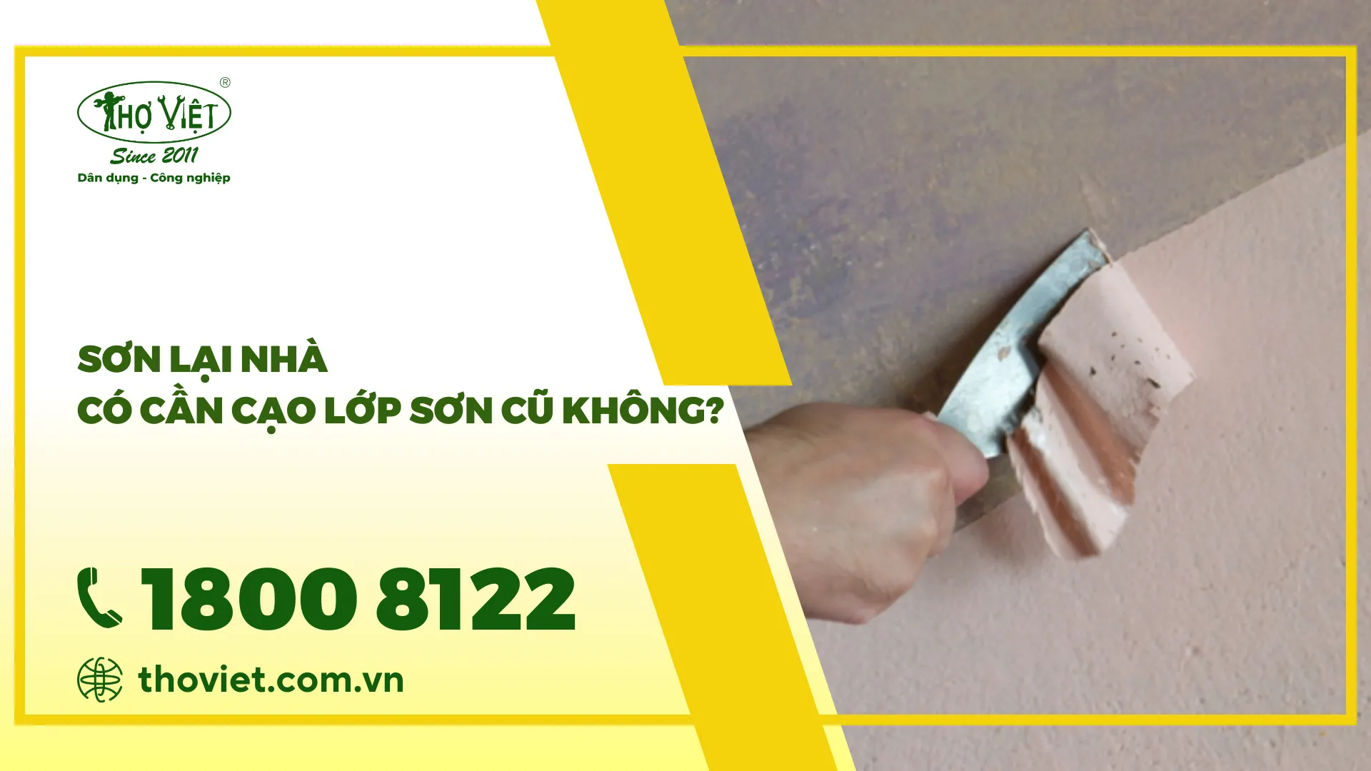 sơn lại nhà có cần cạo lớp sơn cũ không