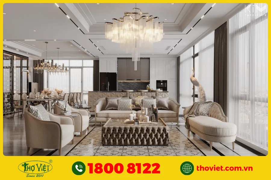 20+ Ý tưởng sơn phòng khách màu trắng kem