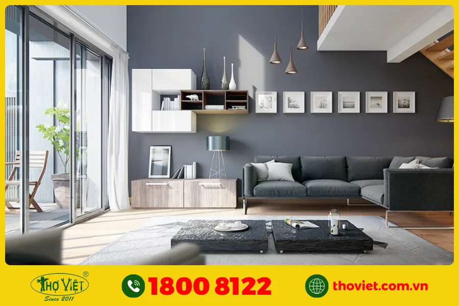 20+ Ý tưởng sơn phòng khách màu trắng xám