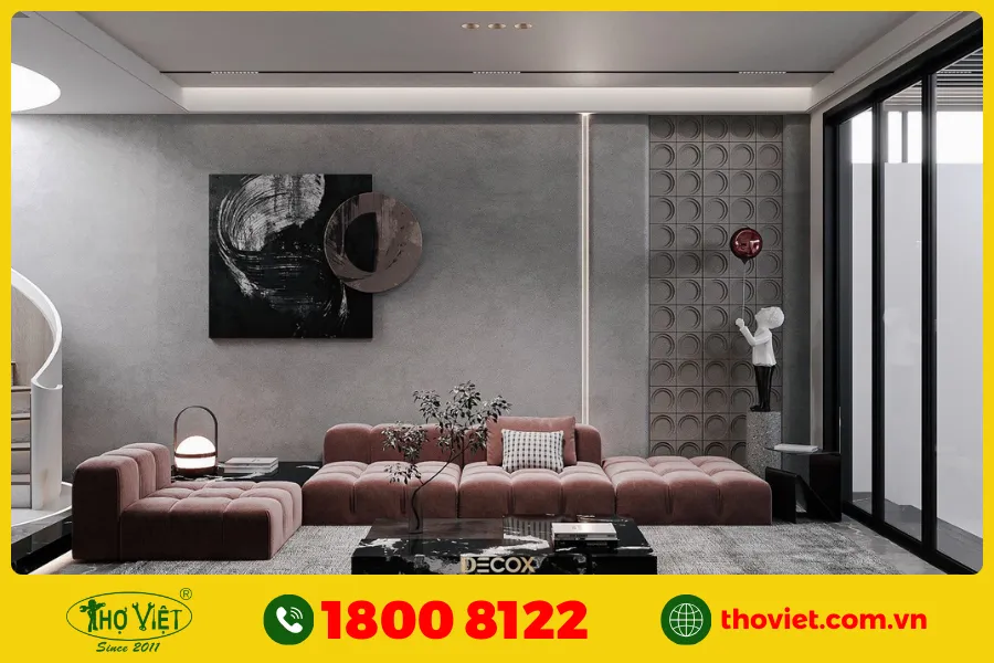 20+ Ý tưởng sơn phòng khách màu trắng xám