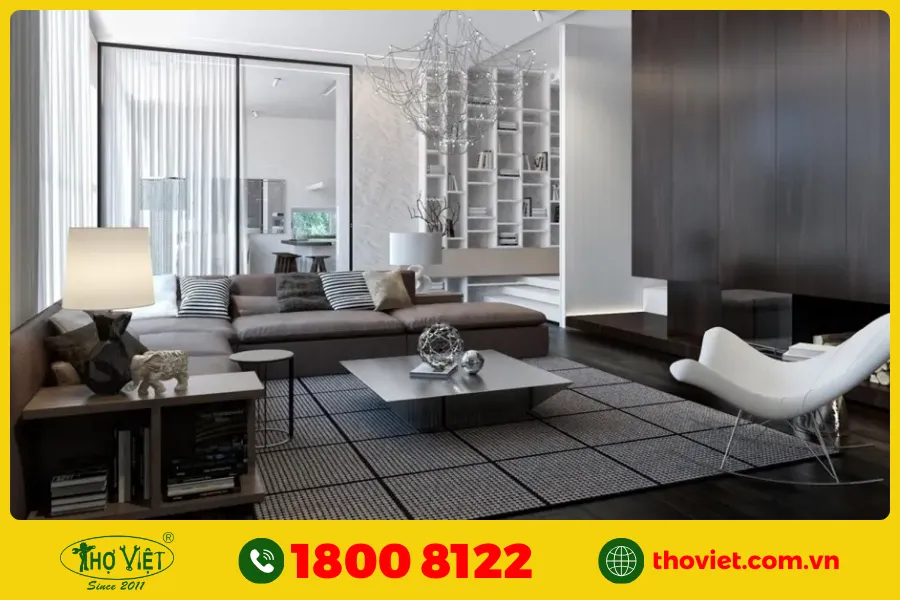 20+ Ý tưởng sơn phòng khách màu trắng xám