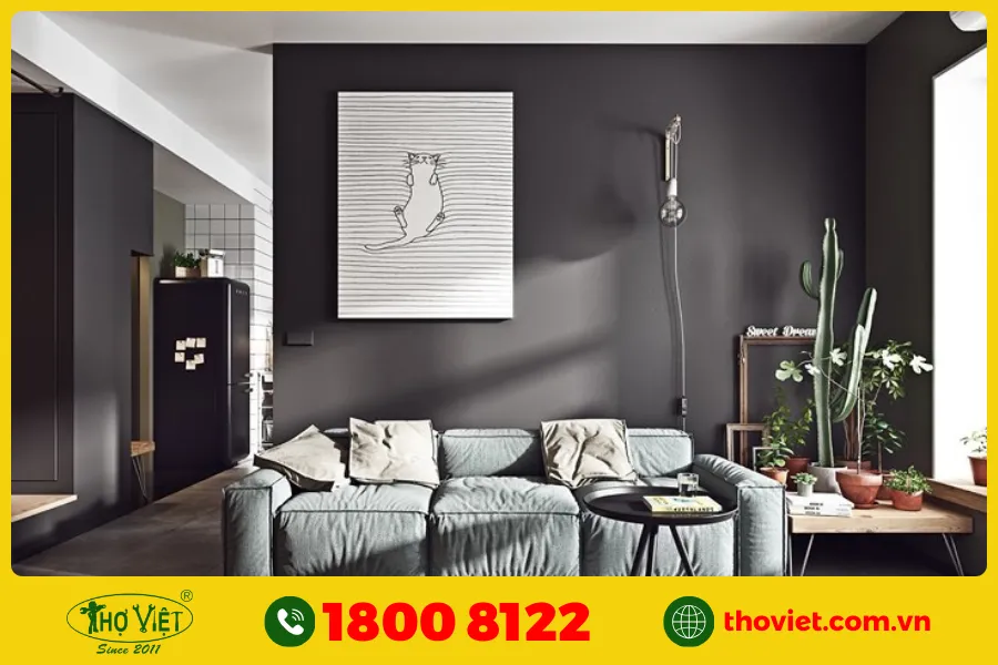 20+ Ý tưởng sơn phòng khách màu trắng xám