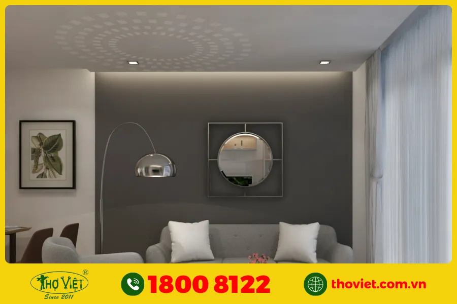 20+ Ý tưởng sơn phòng khách màu trắng xám