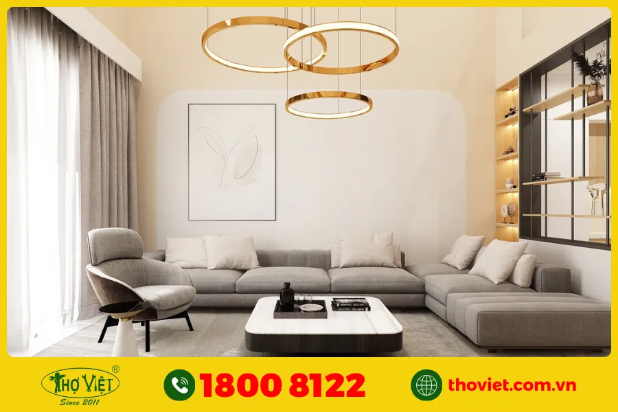 20+ Ý tưởng sơn phòng khách màu vàng kem