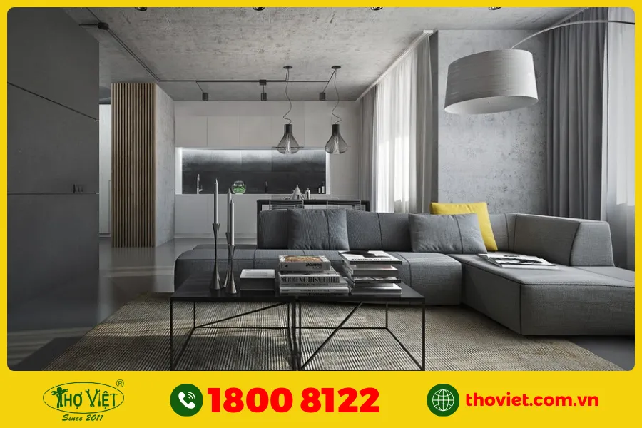 20+ Ý tưởng sơn phòng khách màu xám