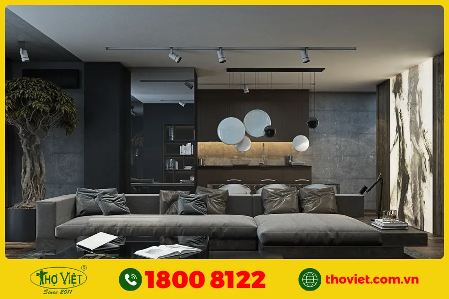 20+ Ý tưởng sơn phòng khách màu xám