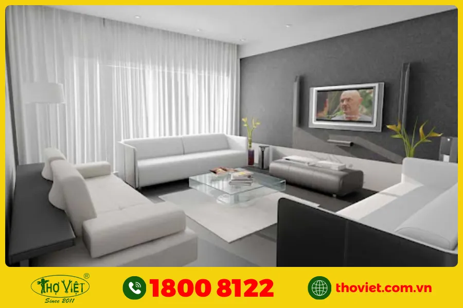 20+ Ý tưởng sơn phòng khách màu xám