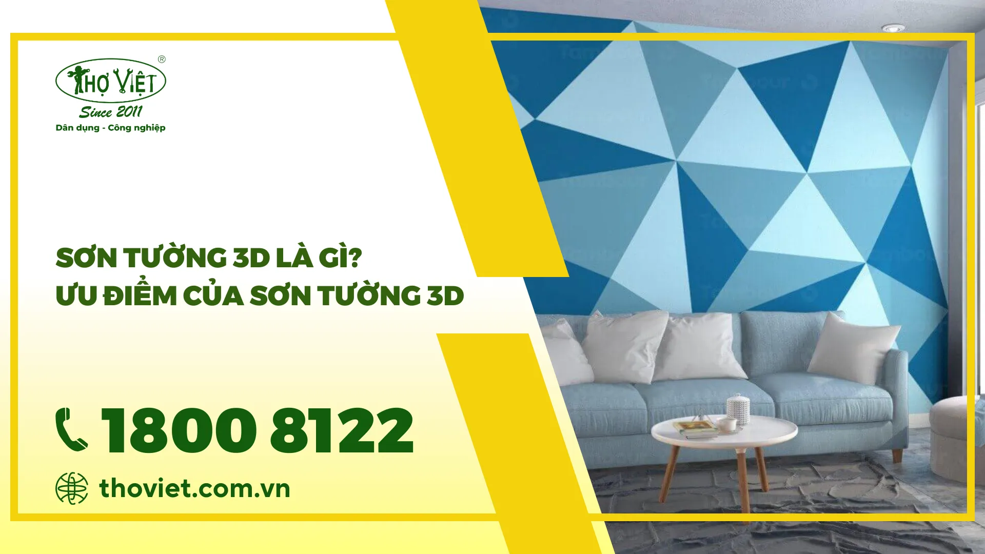 Sơn tường 3D là gì? Ưu điểm của sơn tường 3D cho nhà ở