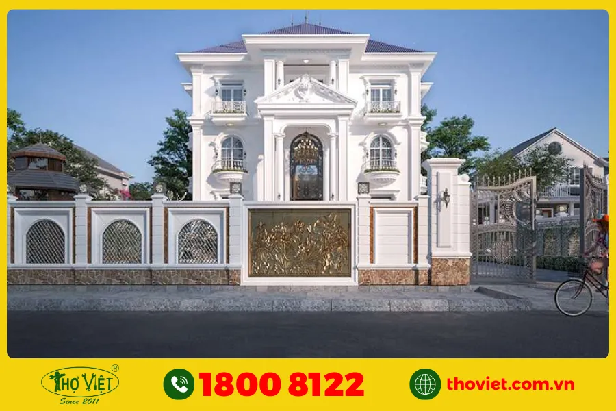 10+ Mẫu sơn tường cổng đẹp nhất hiện nay