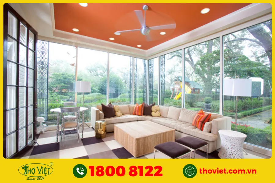 sơn viền trần nhà Tạo cảm giác cao cấp