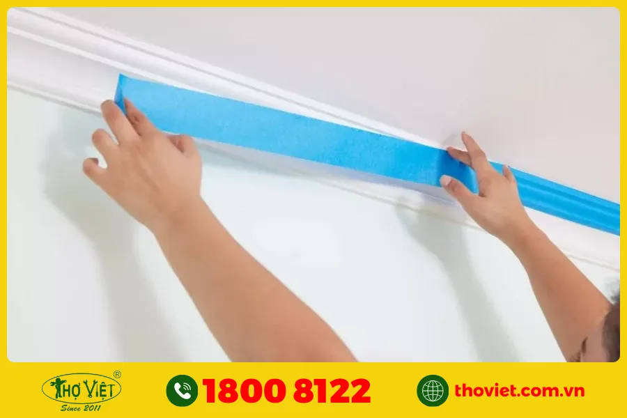 sơn viền trần nhà giúp Phân chia không gian dễ dàng hơn