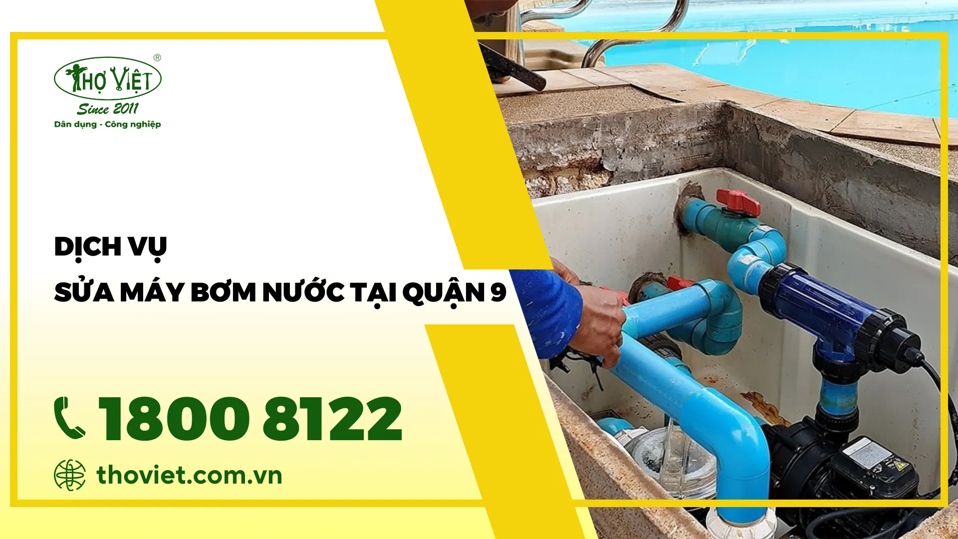 Sửa máy bơm nước tại quận 9 - GỌI NGAY 1800 8122