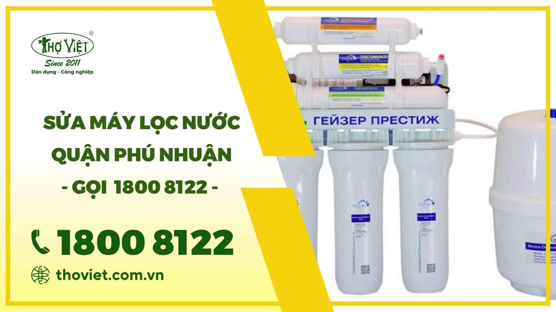 Sửa máy lọc nước quận Phú Nhuận