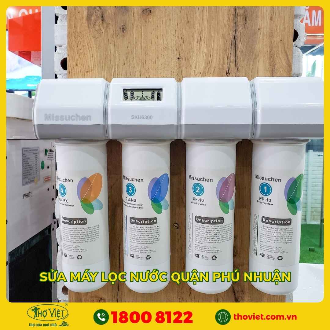 Sửa máy lọc nước quận Phú Nhuận