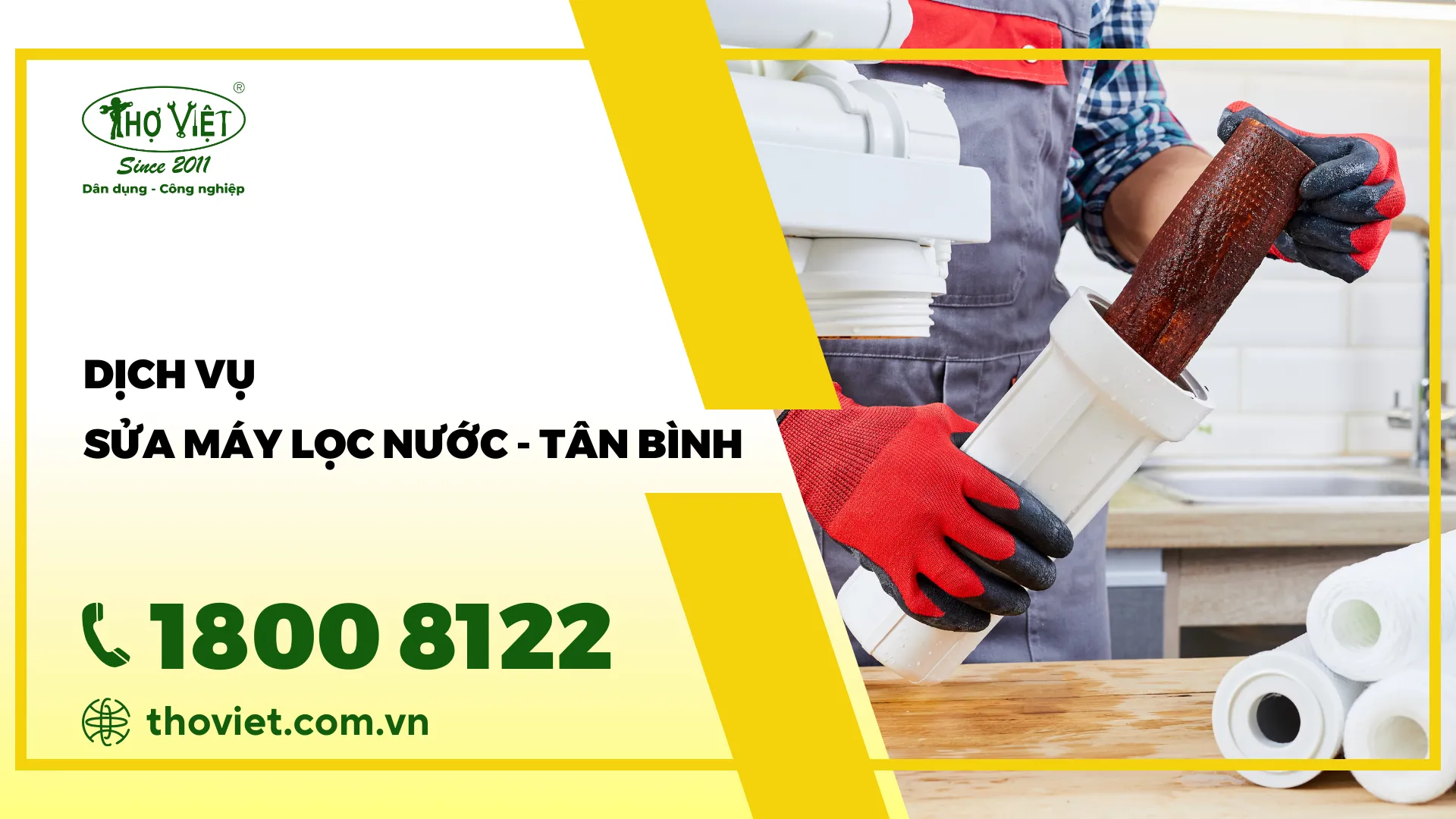 Thợ sửa máy lọc nước quận Tân Bình - GỌI NGAY 1800 8122