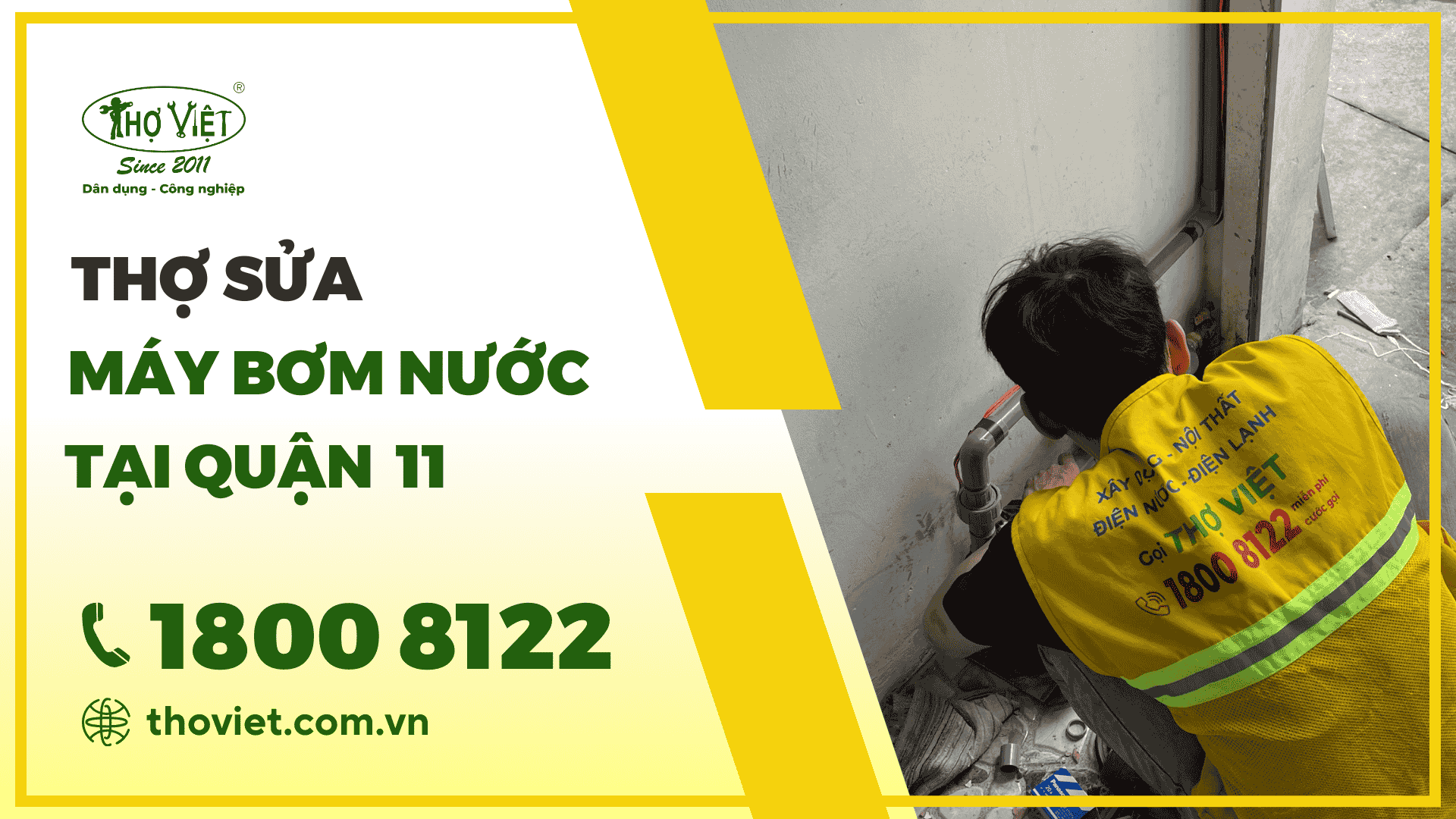 Thợ sửa máy bơm nước tại quận 11