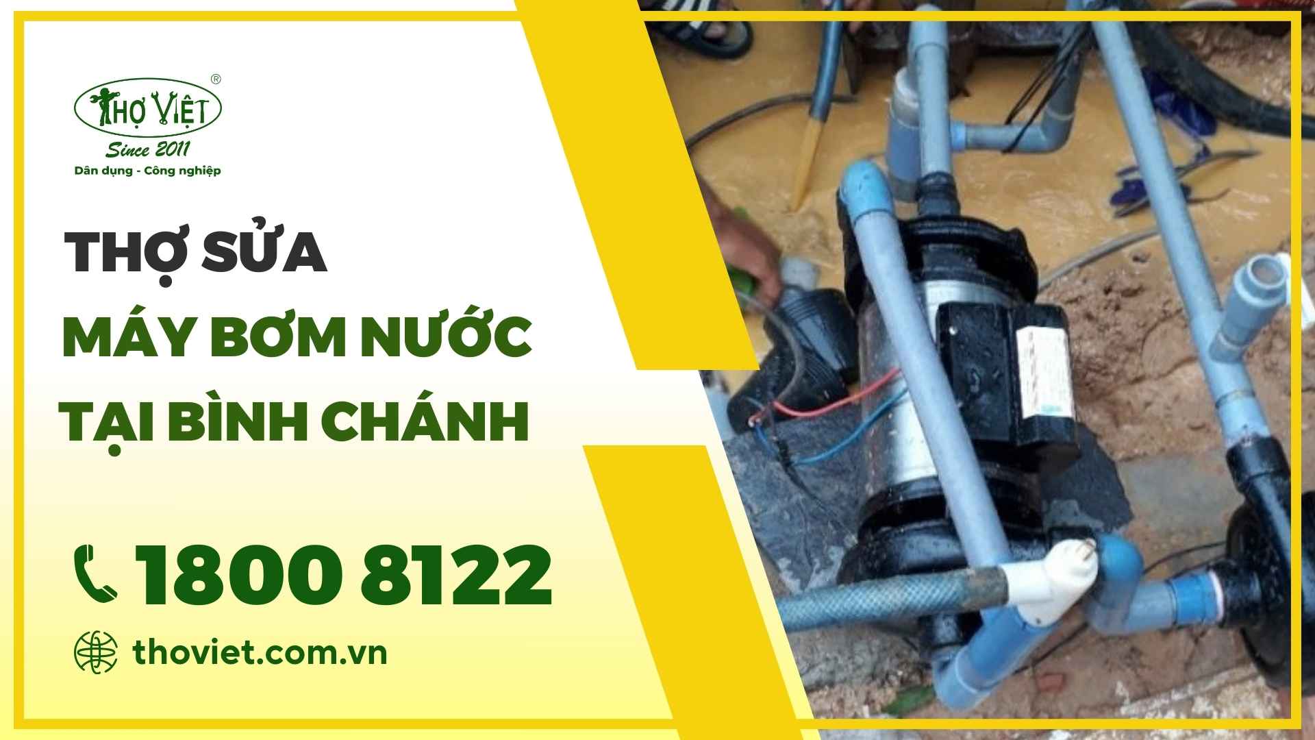 Thợ sửa máy bơm nước tại Bình Chánh