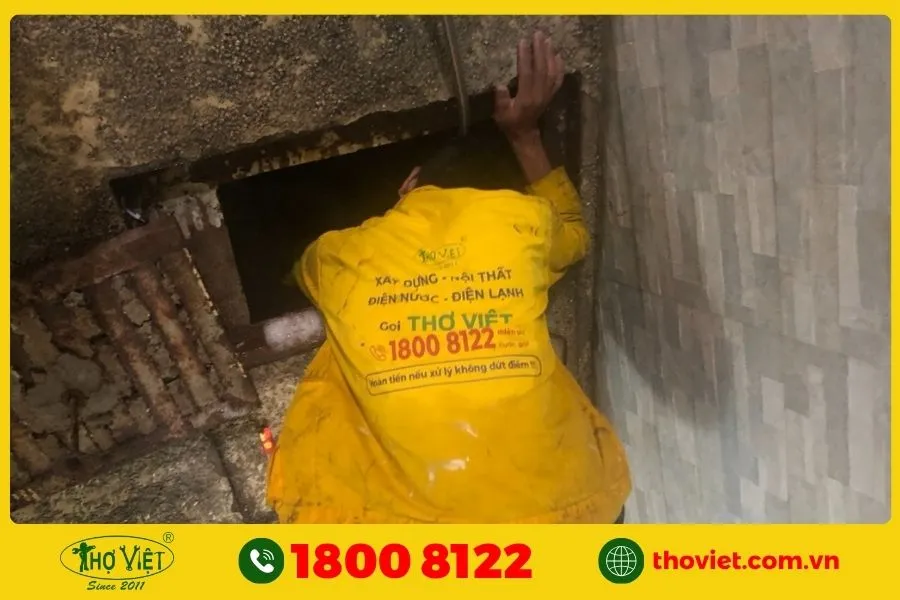 Quy trình thông cống nghẹt Thủ Đức tại Thợ Việt