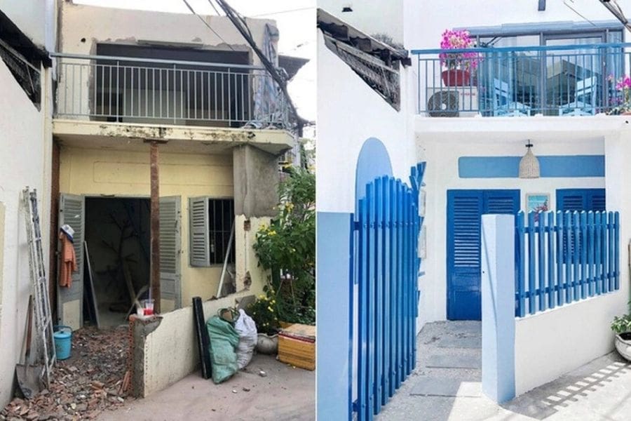 Trước và sau cải tạo nhà ở 20m2