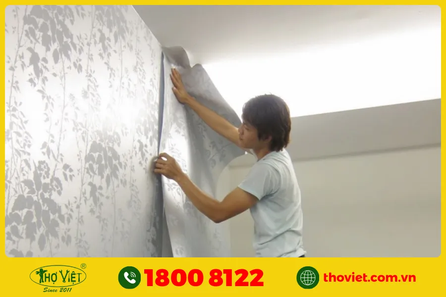 Tường sử dụng giấy dán tường