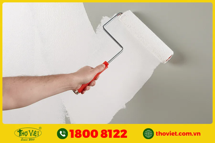 Tường vừa mới sơn