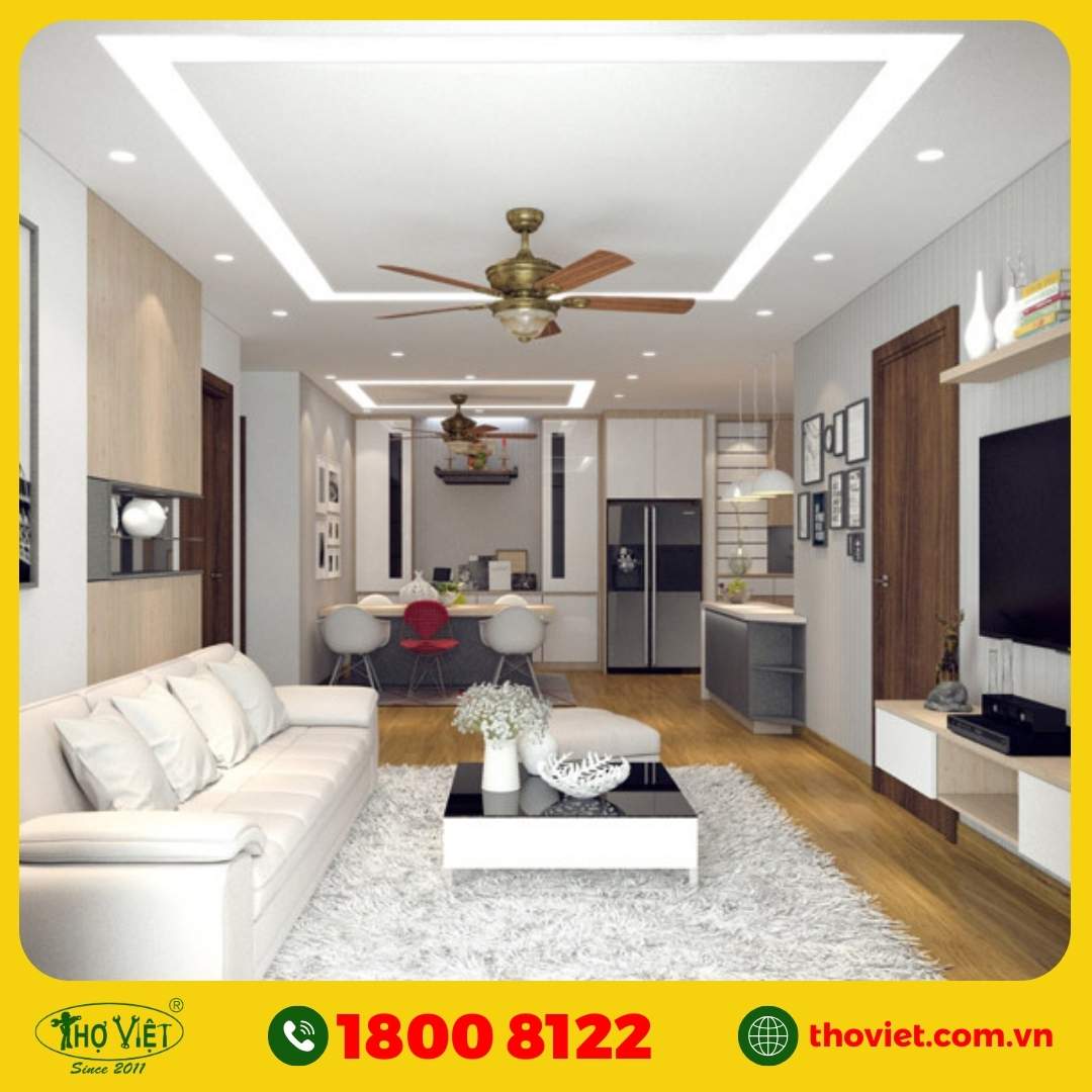 Khảo sát vị trí lắp đèn trần thạch cao